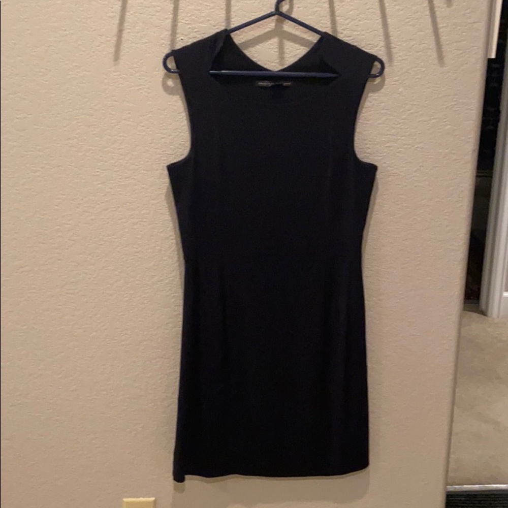 Navy blue theory work dress